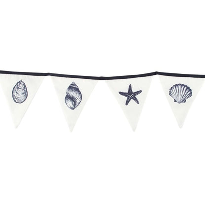 Single Seashell Fabric Bunting - ScentiMelti  Single Seashell Fabric Bunting