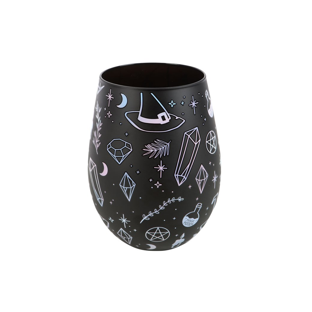 Crystal Witch Print Stemless Glass - ScentiMelti Home Fragrance, Beauty & Gifts UK