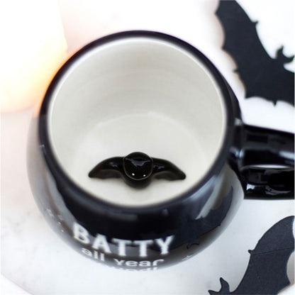 Batty All Year Round Rounded Peekaboo Mug - ScentiMelti Home Fragrance, Beauty & Gifts UK