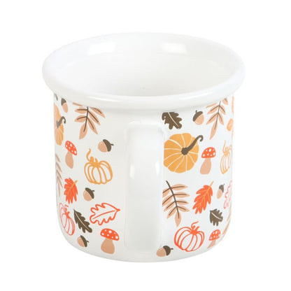 Autumn Leaves and Pumpkins Mug - ScentiMelti  Autumn Leaves and Pumpkins Mug