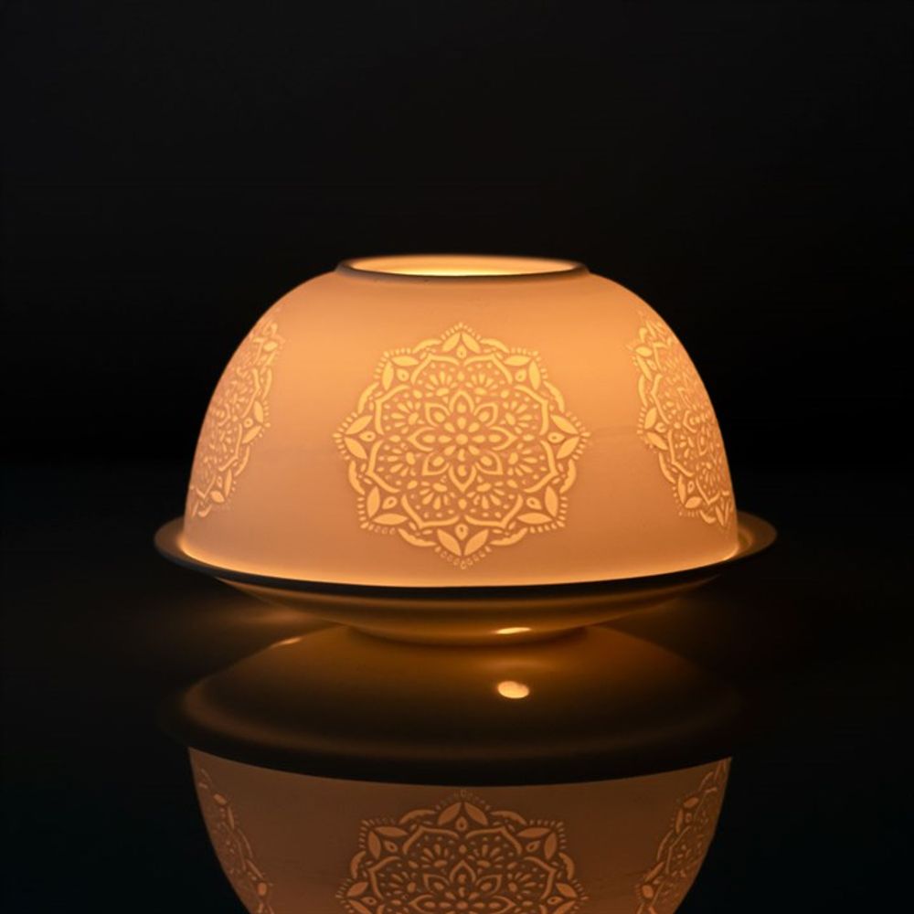 Mandala Dome Tealight Holder - ScentiMelti  Mandala Dome Tealight Holder