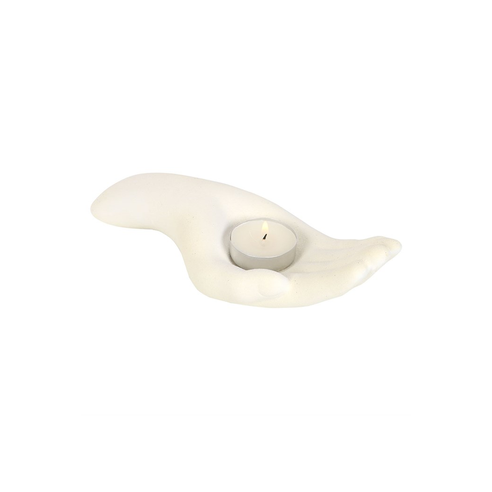 Open Hand Tealight Holder - ScentiMelti  Open Hand Tealight Holder