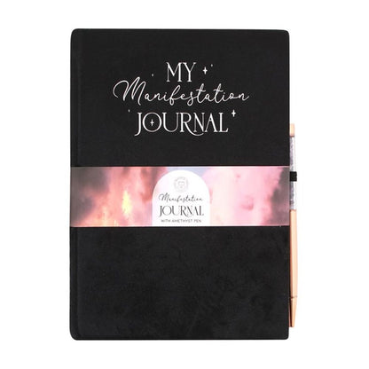 Manifestation Journal with Amethyst Pen - ScentiMelti  Manifestation Journal with Amethyst Pen