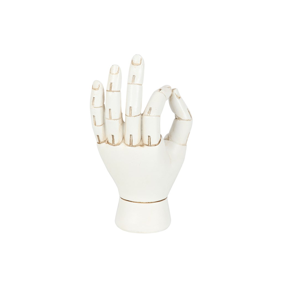 White Palmistry Hand Ornament - ScentiMelti Home Fragrance, Beauty & Gifts UK