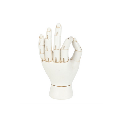 White Palmistry Hand Ornament - ScentiMelti Home Fragrance, Beauty & Gifts UK