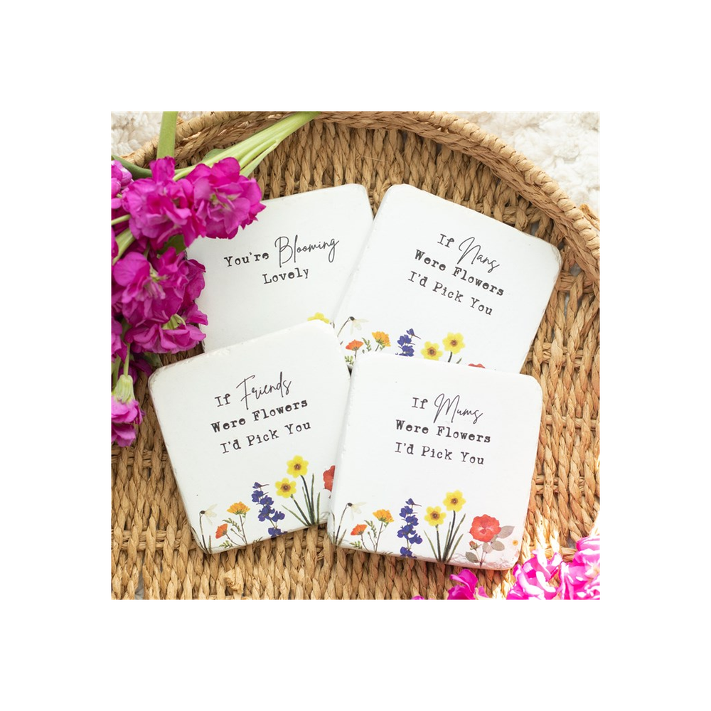 Set of 24 Wildflower Coasters - ScentiMelti Home Fragrance, Beauty & Gifts UK