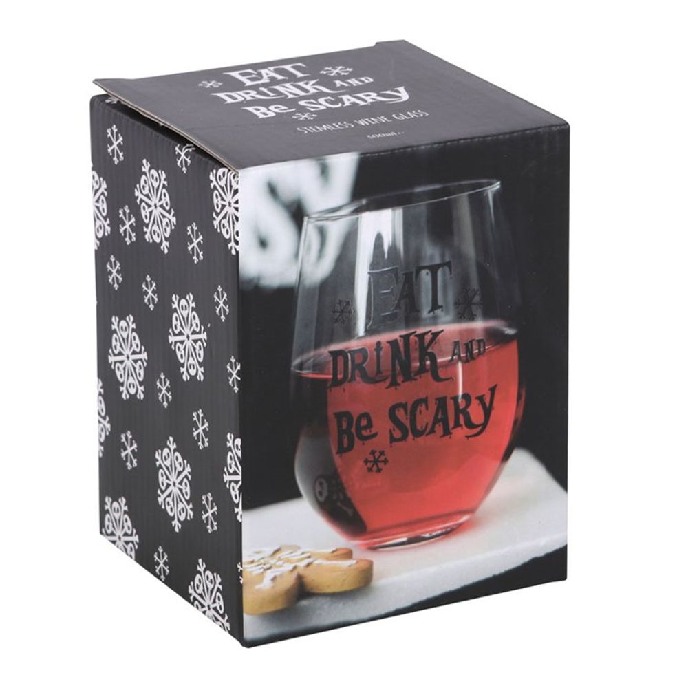 Eat, Drink & Be Scary Stemless Glass - ScentiMelti  Eat, Drink & Be Scary Stemless Glass