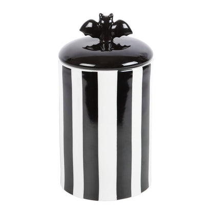 Striped Bat Storage Jar - ScentiMelti Home Fragrance, Beauty & Gifts UK