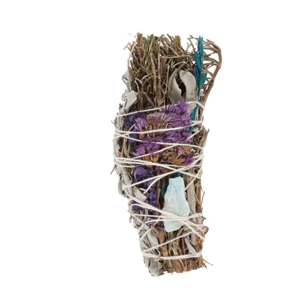 6in Ritual Wand Smudge Stick with Rosemary, Sage and Aventurine - ScentiMelti  6in Ritual Wand Smudge Stick with Rosemary, Sage and Aventurine