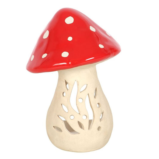 Ceramic Mushroom Tealight Candle Holder - ScentiMelti  Ceramic Mushroom Tealight Candle Holder