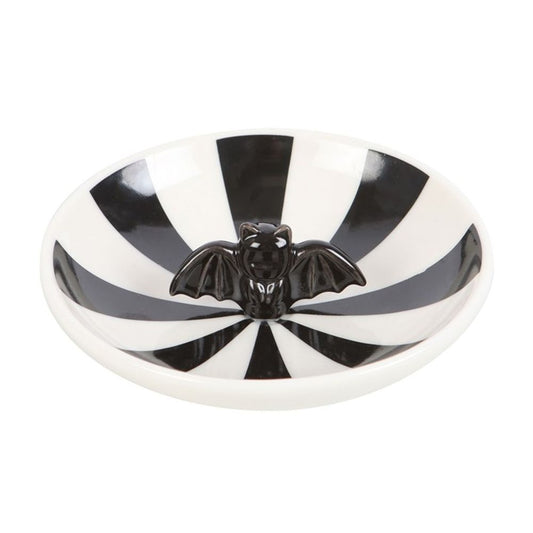 Striped Bat Trinket Dish - ScentiMelti  Striped Bat Trinket Dish