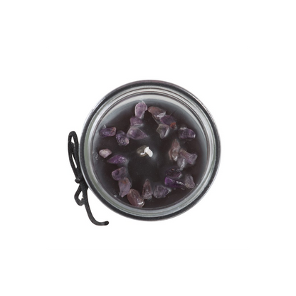 Crystal Witch Jasmine Tube Candle with Amethyst Chips - ScentiMelti Home Fragrance, Beauty & Gifts UK