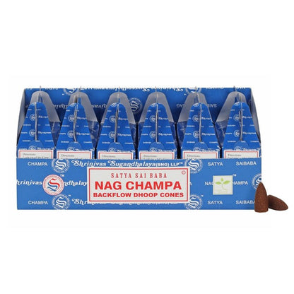 Set of 6 Packets of Satya Nag Champa Backflow Dhoop Cones - ScentiMelti  Set of 6 Packets of Satya Nag Champa Backflow Dhoop Cones