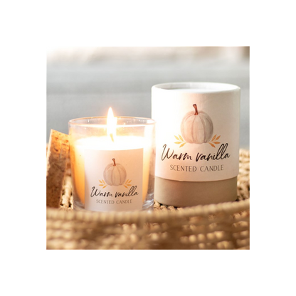 Warm Vanilla Autumn Candle - ScentiMelti  Warm Vanilla Autumn Candle