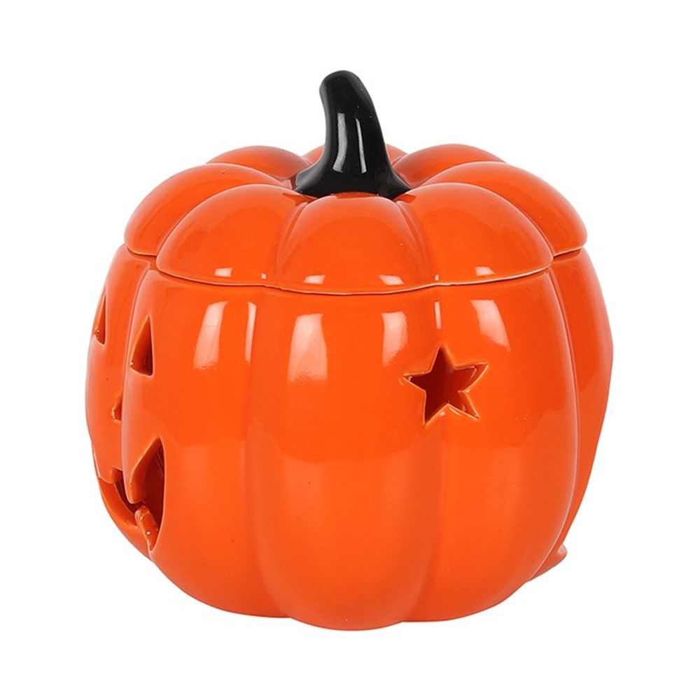 Orange Jack-O-Lantern Oil Burner - ScentiMelti  Orange Jack-O-Lantern Oil Burner