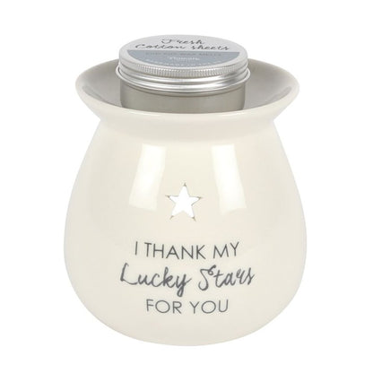 Lucky Stars Wax Melt Burner Gift Set - ScentiMelti  Lucky Stars Wax Melt Burner Gift Set