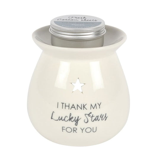 Lucky Stars Wax Melt Burner Gift Set - ScentiMelti  Lucky Stars Wax Melt Burner Gift Set