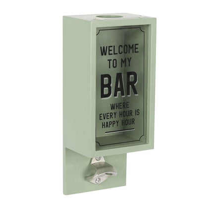 Green Garden Bar Bottle Opener Plaque - ScentiMelti Home Fragrance, Beauty & Gifts UK