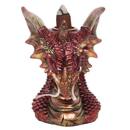 Small Red Dragon Head Backflow Incense Burner - ScentiMelti  Small Red Dragon Head Backflow Incense Burner