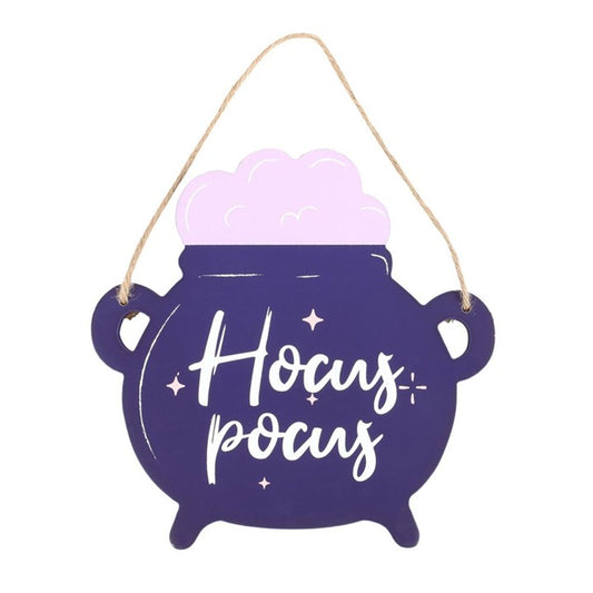 Hocus Pocus Cauldron Shaped Hanging Sign - ScentiMelti  Hocus Pocus Cauldron Shaped Hanging Sign