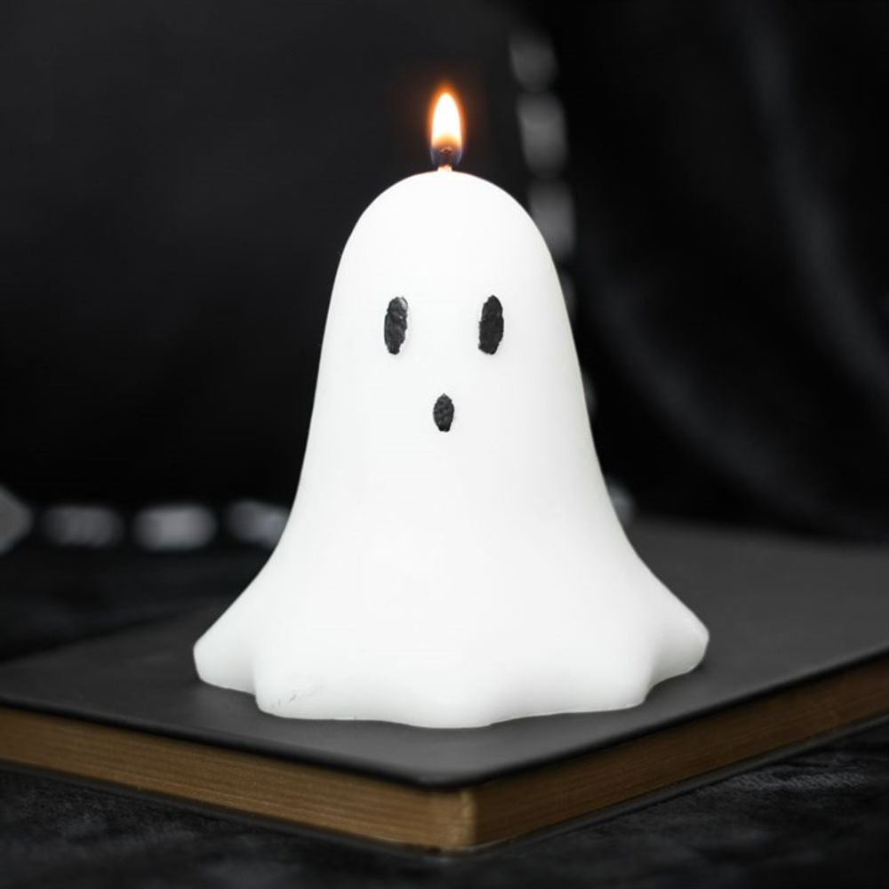 10cm Unscented Ghost Candle - ScentiMelti  10cm Unscented Ghost Candle