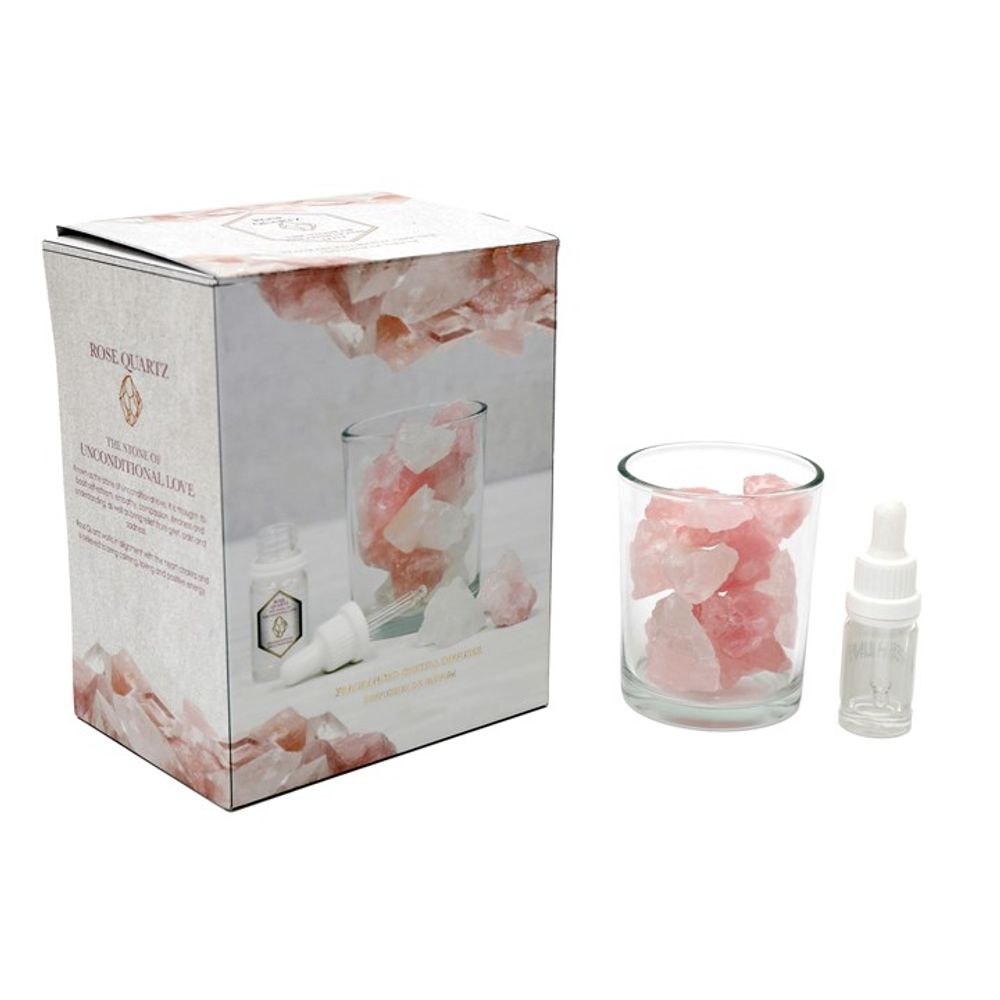 280g Rose Quartz Crystal Oil Diffuser - ScentiMelti  280g Rose Quartz Crystal Oil Diffuser