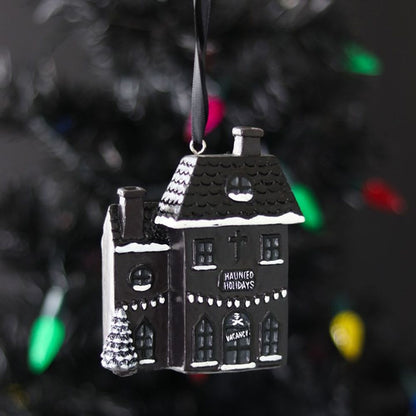 Haunted Holiday House Resin Christmas Decoration - ScentiMelti  Haunted Holiday House Resin Christmas Decoration