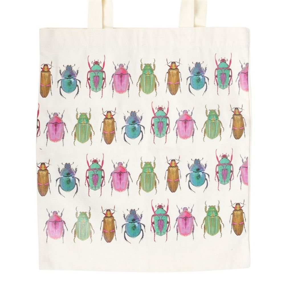 Beetle Print Polycotton Tote Bag - ScentiMelti  Beetle Print Polycotton Tote Bag