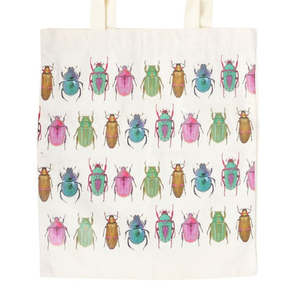 Beetle Print Polycotton Tote Bag - ScentiMelti  Beetle Print Polycotton Tote Bag