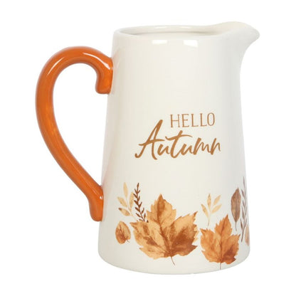 17cm Hello Autumn Ceramic Flower Jug - ScentiMelti  17cm Hello Autumn Ceramic Flower Jug