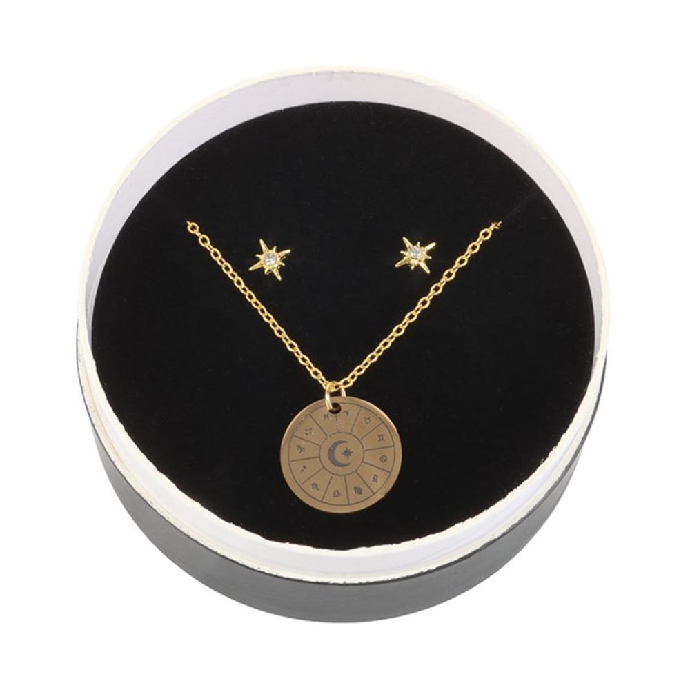 Astrology Wheel Earring and Necklace Set - ScentiMelti  Astrology Wheel Earring and Necklace Set