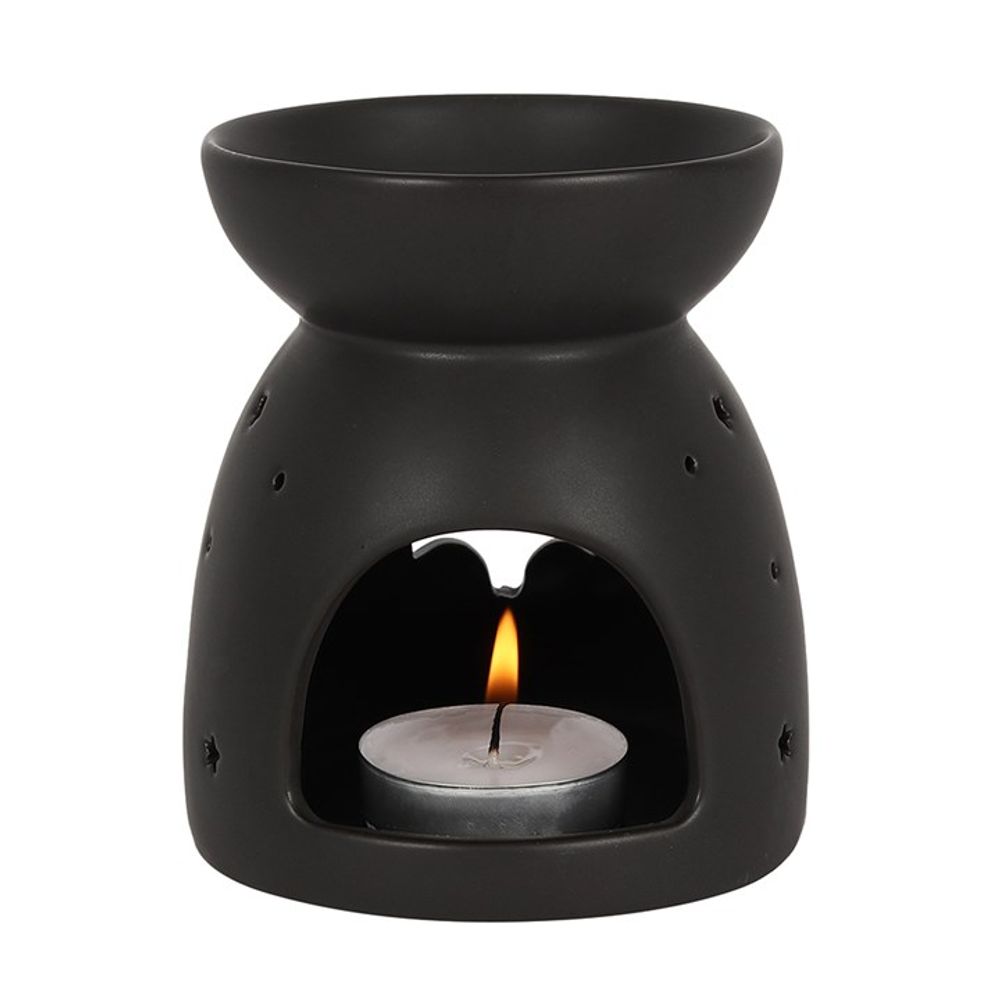 Black Bat Cut Out Oil Burner - ScentiMelti  Black Bat Cut Out Oil Burner