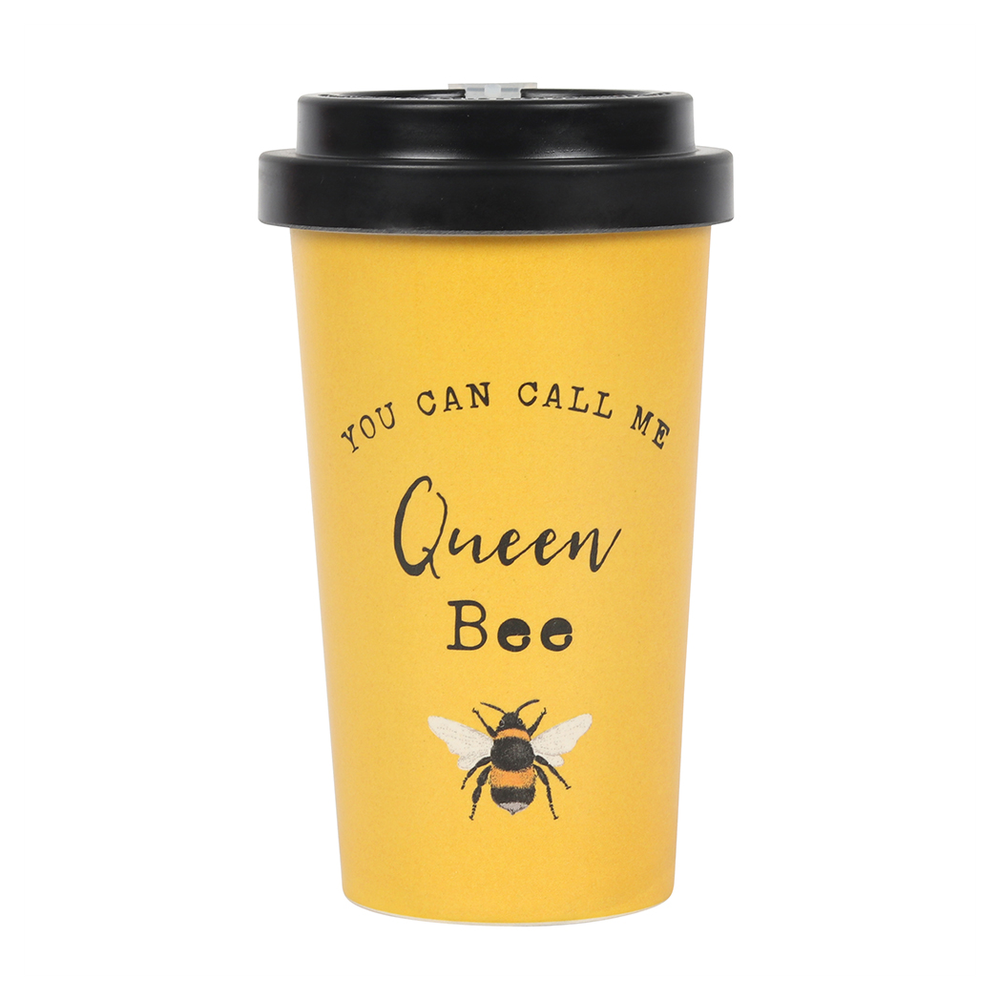 Queen Bee Bamboo Eco Travel Mug - ScentiMelti Home Fragrance, Beauty & Gifts UK