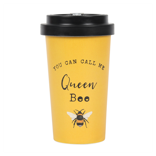 Queen Bee Bamboo Eco Travel Mug - ScentiMelti Home Fragrance, Beauty & Gifts UK