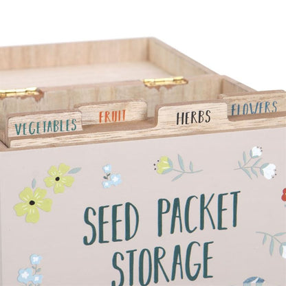 British Garden Birds Seed Packet Storage Box - ScentiMelti  British Garden Birds Seed Packet Storage Box