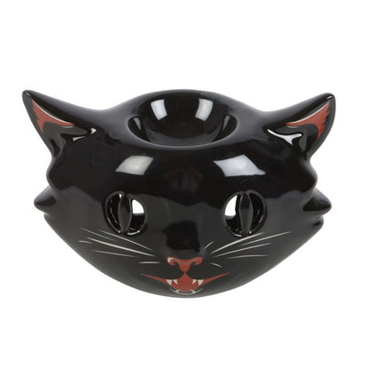 Spooky Black Cat Oil Burner - ScentiMelti  Spooky Black Cat Oil Burner