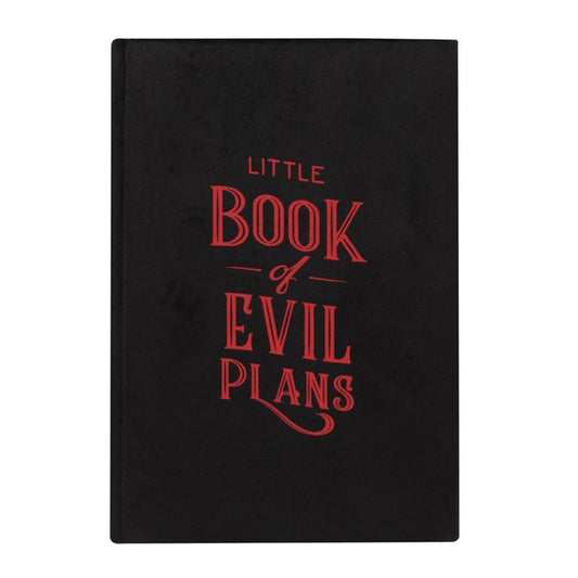 Little Book Of Evil Plans Velvet A5 Notebook - ScentiMelti  Little Book Of Evil Plans Velvet A5 Notebook