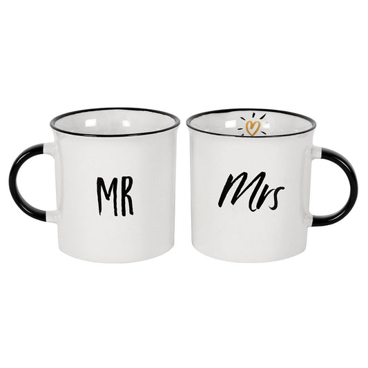 Mr and Mrs Mug Set - ScentiMelti Home Fragrance, Beauty & Gifts UK