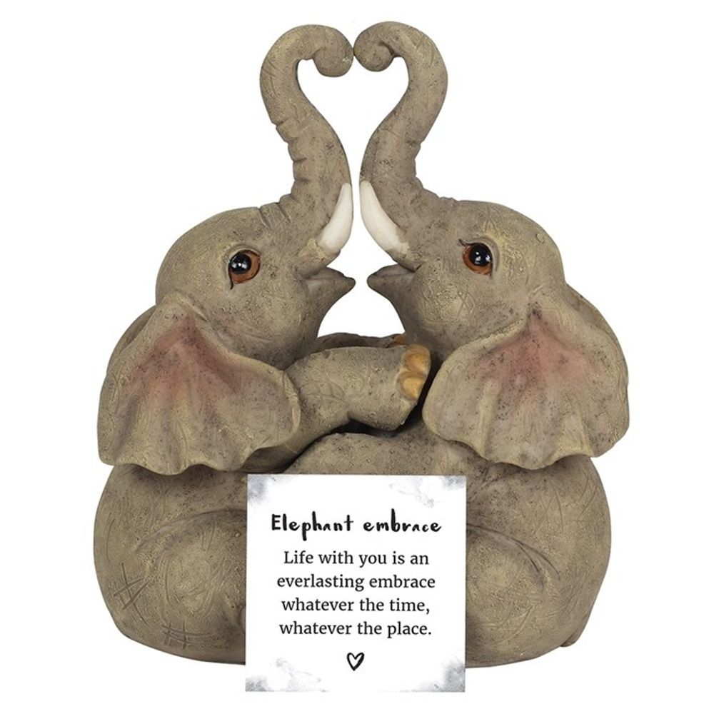 Elephant Embrace Elephant Couple Ornament - ScentiMelti  Elephant Embrace Elephant Couple Ornament