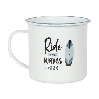 Ride The Waves Enamel Mug - ScentiMelti  Ride The Waves Enamel Mug