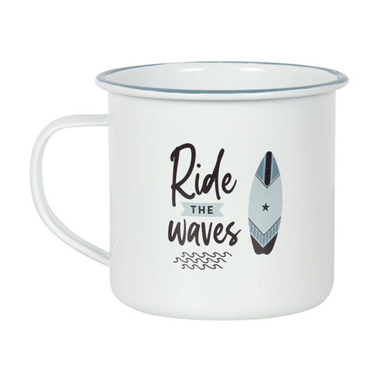 Ride The Waves Enamel Mug - ScentiMelti  Ride The Waves Enamel Mug