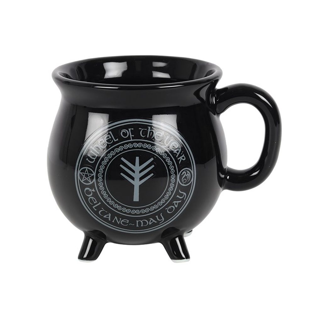 Beltane Colour Changing Cauldron Mug by Anne Stokes - ScentiMelti  Beltane Colour Changing Cauldron Mug by Anne Stokes