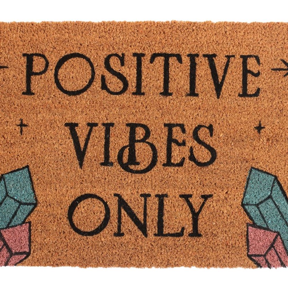 Natural Positive Vibes Only Doormat - ScentiMelti Home Fragrance, Beauty & Gifts UK