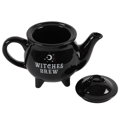 Witches Brew Black Ceramic Tea Pot - ScentiMelti  Witches Brew Black Ceramic Tea Pot