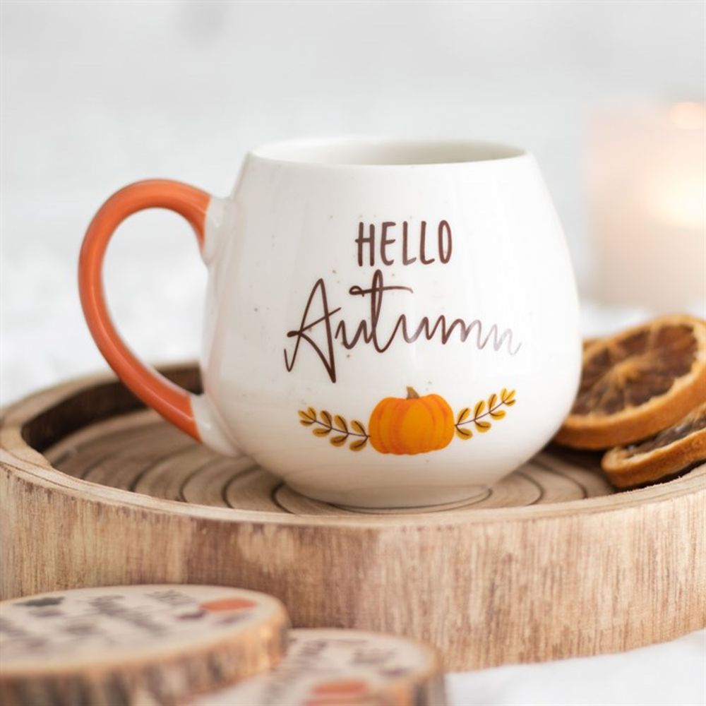 Hello Autumn Rounded Mug - ScentiMelti  Hello Autumn Rounded Mug