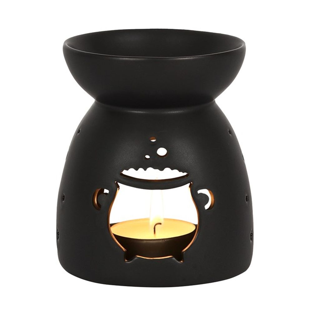 Black Cauldron Cut Out Oil Burner - ScentiMelti  Black Cauldron Cut Out Oil Burner