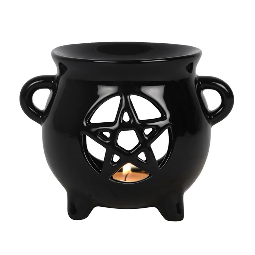 Pentagram Cauldron Oil Burner - ScentiMelti  Pentagram Cauldron Oil Burner