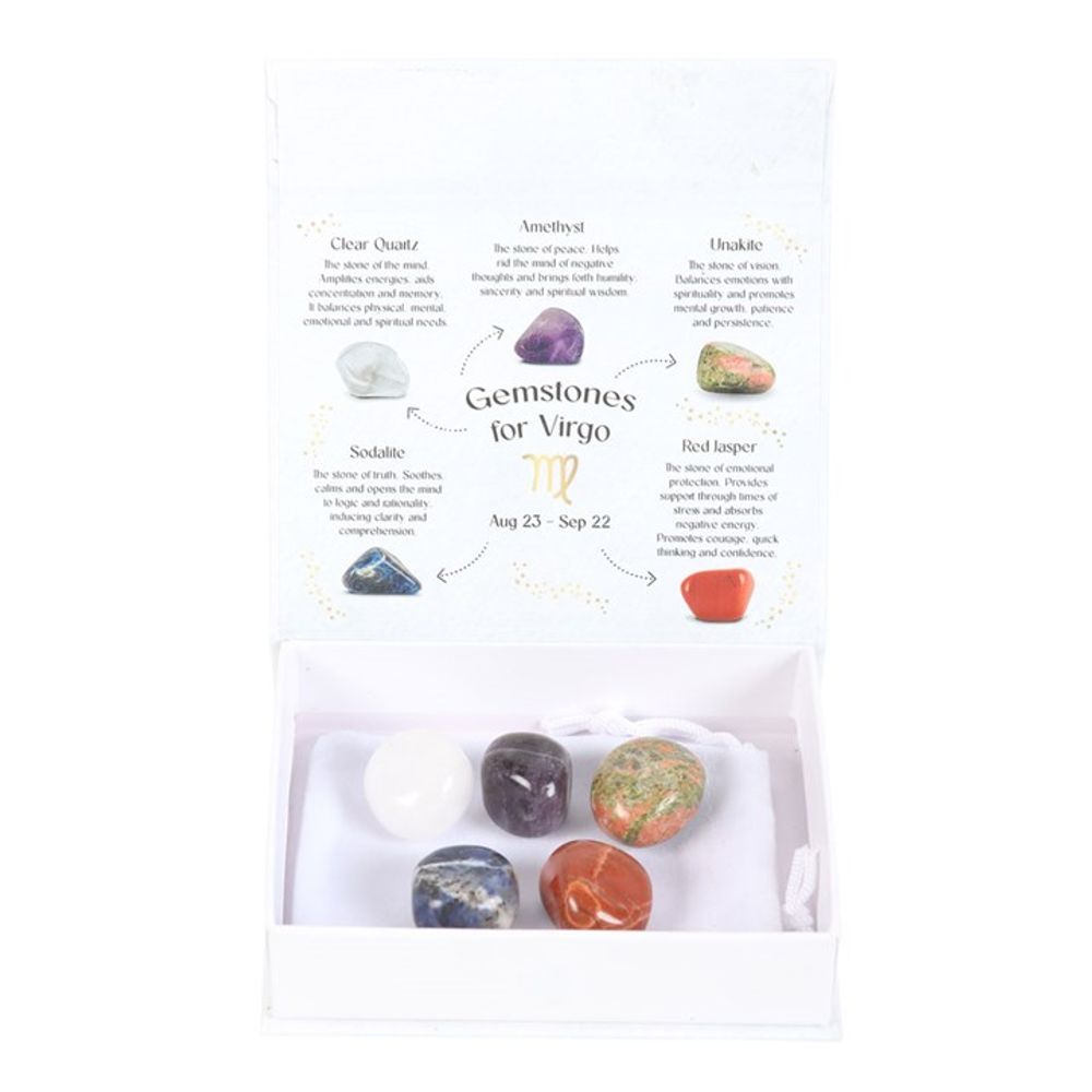 Virgo Crystal Tumblestone Set - ScentiMelti  Virgo Crystal Tumblestone Set