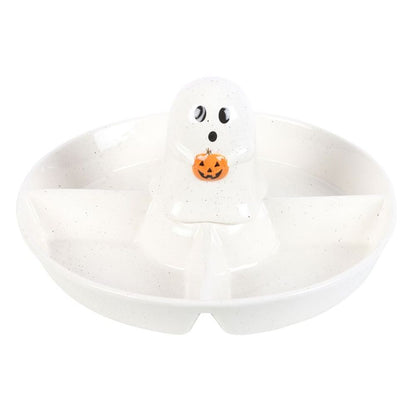 Ghost Chip & Dip Snack Dish - ScentiMelti  Ghost Chip & Dip Snack Dish