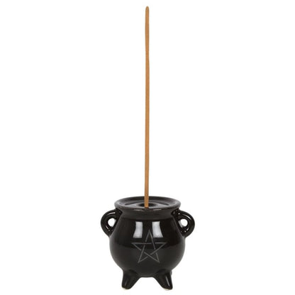 Pentagram Cauldron Ceramic Incense Holder - ScentiMelti  Pentagram Cauldron Ceramic Incense Holder